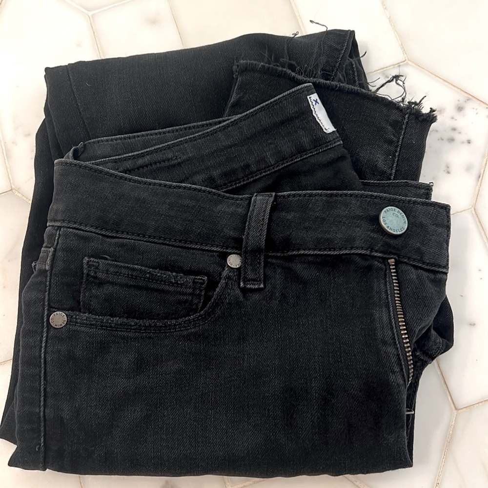 PAIGE Black Verdugo Ankle Jeans size 28